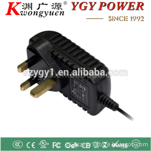 UK plug AC/DC 12V3A wall mount power adaptor with CE cetification